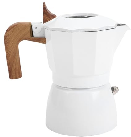Greensen Caffettiera Elettrica, Lega di Alluminio Vintage 2 Tazze con Doppie Valvole per un Sapore Ricco, Preparazione Rapida in 3-5 Minuti (100 ml)