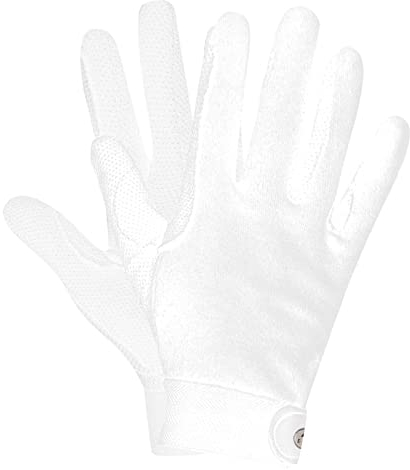 ELT Reithandschuh Picot, L, Weiss