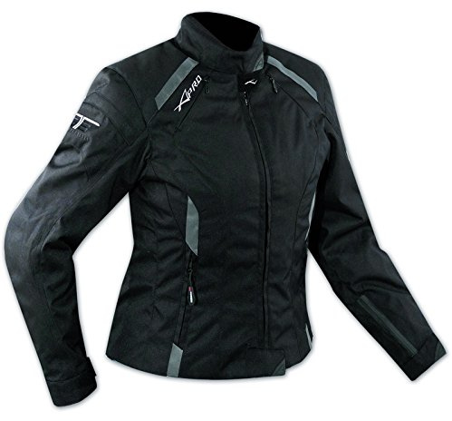 A-Pro Giacca Moto Donna Impermeabile 4 Stagioni Scooter Sport Custom Lady Nero XXL