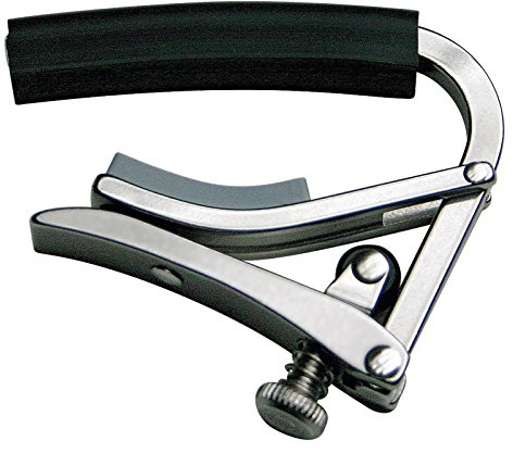 Shubb Deluxe Series GC-30E (S4) Kapodaster für E-Gitarre, mit Radiushals, Edelstahl