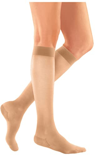 medi MJ-1 Metropole Kompressions-Kniestrümpfe - Größe M - Farbe: Pearl - L1 Kurz - Damen