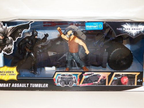 Mattel Batman Dark Knight Exclusive Action Figure Vehicle Combat Assault Tumbler with Batman & Bane