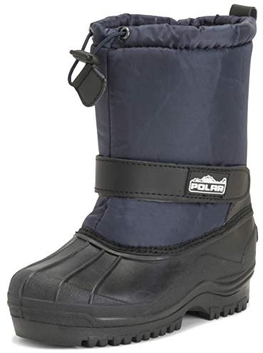 Polar Unisex Bambini Coulisse Chiusura Nylon Neve Pioggia Pelliccia Stivali - NAV38 AYC0159
