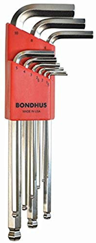 Bondhus, BLX9B BRITEGUARD BALLEND HEX Key Set 1.5MM-10MM, 16999