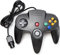 miadore Controlador Joypad N64 retro de 64 bits Controlador de gamepad con cable Joystick para la consola N64 Sistema N64, negro