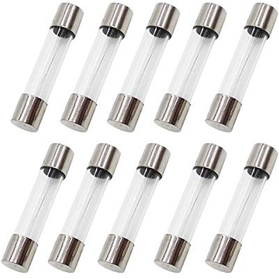 Compstudio 10Pcs F30AL250V 6X30MM 30A Fast Blow Glass Fuse (1/4 x 1-1/4)