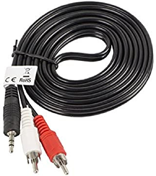 LANBERG Câble stéréo Jack 3.5mm / 2X mâle RCA 2m