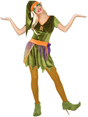 Atosa Disfraz Duende Mujer Adulto Verde
