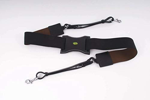 Rhinegold 0 Elasticated Breastplate-Cob-Black Vorderzeug, Schwarz