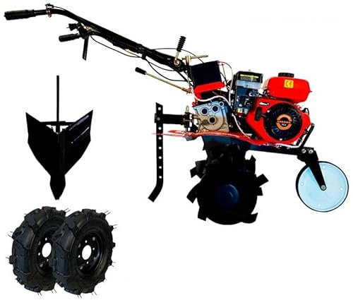 SAKAWA Motoazada Motocultor 7CV con Accesorios Arranque Eléctrico