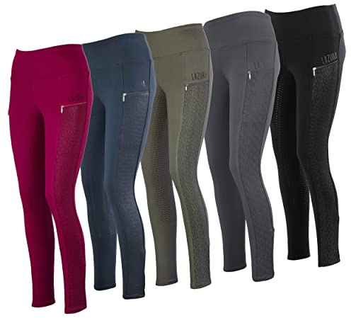 Lazura - Damen Reitleggings Silikon Vollbesatz Diana | Reiterhose – Vollbesatzreithose