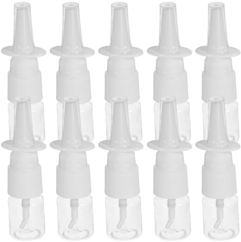 iplusmile 20pcs Nasal Spray Bottles 5ml Empty Refillable Plastic Spray Bottles Fine Mist Sprayers Atomizers for Nasal Cleanser & Saline Applications