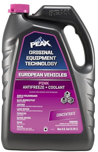PEAK OET Extended Life Pink Concentrate Antifreeze/Coolant for European Vehicles, 1 Gal.