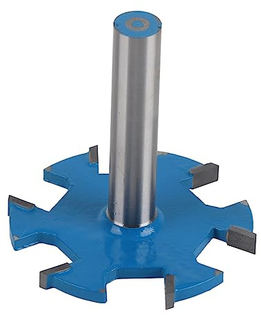 Oberflächenfräser Hochfestes Hartmetall 6-Flöten-Fräser Holz Hobelbohrer CNC-Werkzeuge für elektrische Fräs- / Schneidemaschinen(12mm handle)