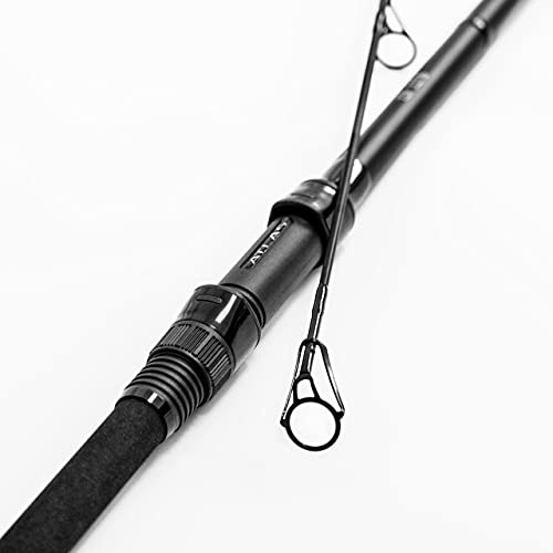 ATLAS 12ft Carp Fishing Rod - Carp Rods with 3 Test Curves Available: 2.75lb, 3.0lb or 3.25lb | Lightweight Armoured Carbon Fishing Equipment | Feeder Rod (3.0lb Test Curve)