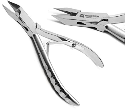 MEDSPO Professional Ingrown Toe Nail Cutters Clippers Pliers | Side Cutters Straight Curved | Beauty Gauges | Cuticle Pushers Skin Knife (Ingrown ToeNail Cutter)
