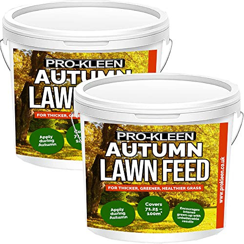Pro-Kleen Autumn Lawn Feed Fertiliser - Encourages Grass Green Up & Prevents Lawn Disease - Covers up to 200m2 - Lasts up to 6 Weeks (5 kg)