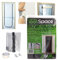 ToolSpace puerta de protección contra el polvo con cremallera 220x120cm TIPO U - Fácil de instalar, reutilizable y duradera - Ideal para renovaciones - Protege contra el polvo