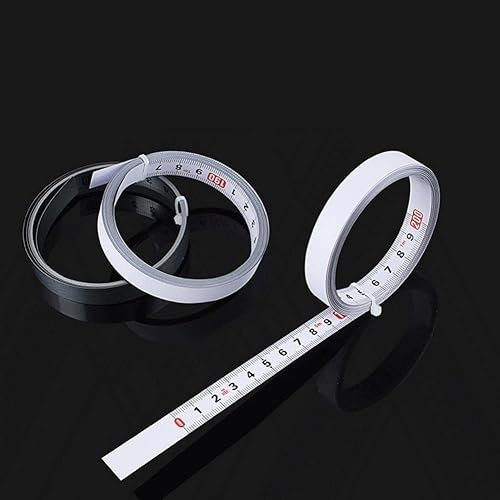 AHSKY- 1Roll Tape Measures Stainless Steel Viscous Scale 1-5m Tape Measure Self Adhesive Metric Scale Ruler For Workbench Saw Table (Size : 5M)