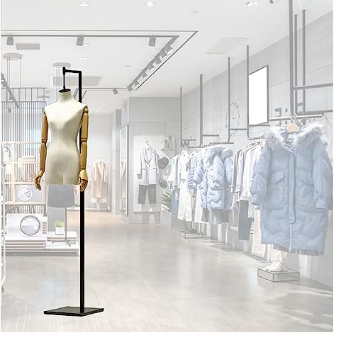 schneiderpuppe Weiblich Männlich Schaufensterpuppe Schneiderpuppe Damenbüste Schneiderpuppen, Abnehmbar Frauen Mann Schneiderbüste Für Kleidung Kleid Schmuck Display, Höhe Verstellbar 47-71 for Clot