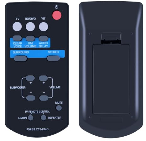 GOUYESHO Ersatz Fernbedienung FSR62 ZC94940 für Yamaha Soundbar YAS-201 YAS-201B1 YAS-CU201 YAS201 YAS201B1 YASCU201 FSR62-ZC94940