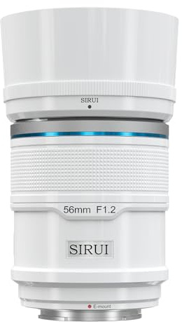 SIRUI Sniper 56mm F1.2 AF Weitwinkelobjektiv für APS-C Kameras kompatibel mit A5 A6 FX30 ZV-E10 E-Mount, weiß