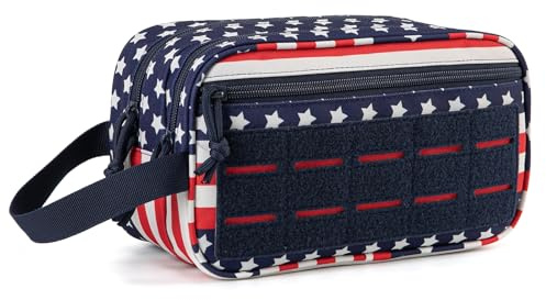 QT&QY Bolsa Táctica de Aseo Militar EDC, Herramienta Molle con Kit de Higiene para Ducha de Viaje y Afeitado