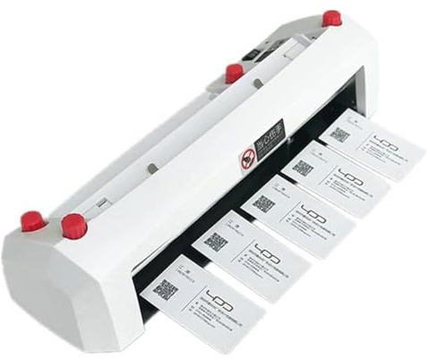Automatische Bindemaschine, Elektrischer Visitenkartenschneider, Visitenkartenschneidemaschine, 300 G Büropapierschneider, Automatischer Kartenschneider Für Geschäft/einladung/mitgliedschaft/wortkarte