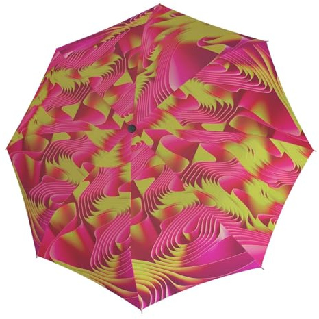 Knirps Regenschirm T.200 Medium Duomatic Waves Sun bunt
