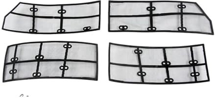 JINFOLI Zentrales Insektenschutzgitter, Frontgrill-Einsatznetz, Anti-Mücken-Staubschutzabdeckung, for, for A6 C8 2019–2022, Zubehör Mesh-Grill(Model A)