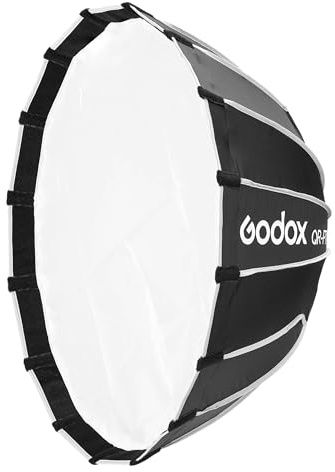 Godox QR-P70T Quick Release Parabolic Softbox (Bowens S-Type Fitting) - Ultra-Compact, Soft Light, Easy Setup, Includes Softbox, Inner & Outer Diffusers, Carry Bag