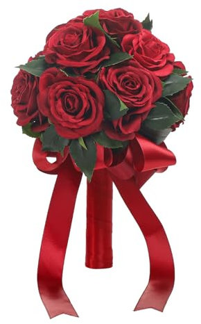 Künstlicher Rosenstrauß für Hochzeit, Brautstrauß, Hochzeit, Verlobung, Hochzeit