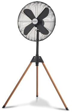 Avilia Ventilatore a Piantana Silenzioso con Treppiedi Richiudibile e Stabile 50W - 3 Velocità Ideale per Adattarsi ad Ogni Esigenza e Rinfrescarsi in Gioranate Calde - Altezza della Testa Regolabile