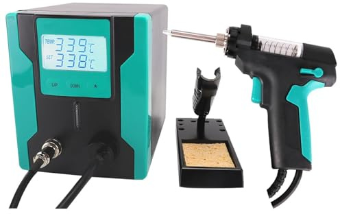 SS-331 LCD Lötstation, 90W Hochleistungs-Lötwerkzeug mit eingebautem Vakuumreiniger, Präzise Temperaturregelung, Automatischer Schlafmodus, Ergonomisches Design, Ideal für Werkstätten und Massenmonta