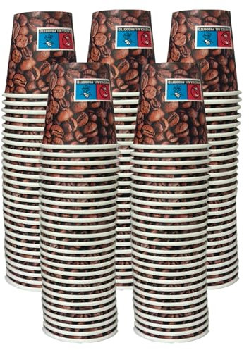 SWEEPING Gobelets à café en papier biodégradables biocompostables jetables 75 ml (3000)