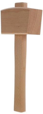 Lurrose Wood Mallet Hammer Tool for Woodworkers Multi-Purpose Woodworking Hammer with Comfortable in Hand Grip Sturdy Wood Construction DIY and Leather Craft