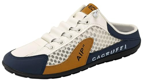 Basket Dos Nu pour Homme,Hommes Slip on Mule Sneakers,Pantoufles de Sport pour Homme,Respirant,Confort,Doux,Antidérapant,pour Le Trekking,Le Camping,intérieur et extérieur