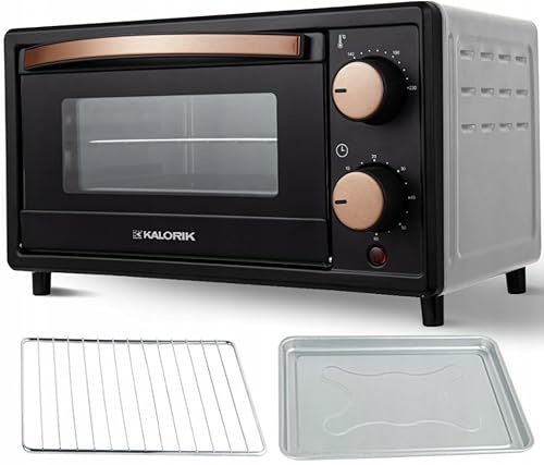 KALORIK Mini-Backofen OT2015CO, 10L, 800W, Schwarz/Kupfer, inkl. Zubehör
