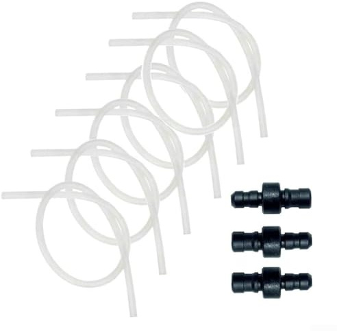 Pumixiy Tubo de leche de silicona de repuesto para cafeteras Jura, 6 mangueras transparentes de 38 cm con 3 conectores, diseñado para un flujo estable y duradero