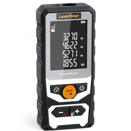Laserliner Laser Entfernungsmesser DistanceMaster | Präziser Laser-Entfernungsmesser für Längen, Flächen und Volumen