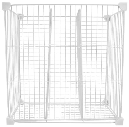 TOYANDONA Chest Freezer Storage Organizer Baskets with 3 Compartments Mesh Metal Divider 37cm High Freezer Shelf Separator for Fridge Storage Drawer