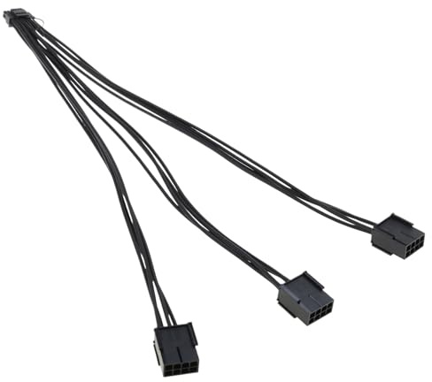 YIGZYCN 16Pin to 3 / 4x 8 (6+2) Pin PCIE GPU Cables Sleeved Extension Cable 12+4Pin Connector Graphics Card Power Supply Sleeve Cable
