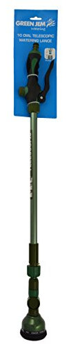 Green Jem 10 Dial Telescopic Watering Lance, Green, 76x8x8 cm