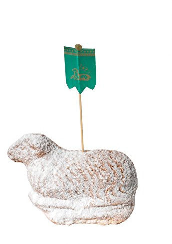 Krönner Osterlamm 200 g – Traditionelles Ostergebäck – Feiner Butter Sandkuchen mit Vanille & Zitrone – handgefertigt und mit Puderzucker bestäubt