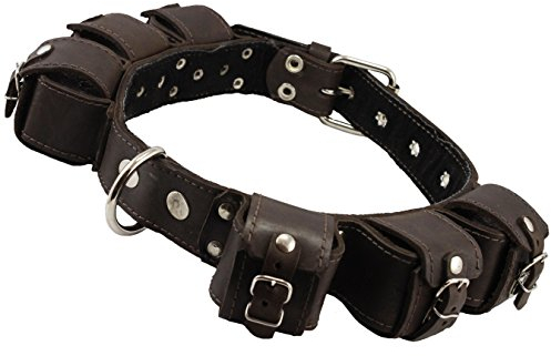 Hundehalsband, echtes Leder, für Training und Training, 2,7 kg, passend für Halsumfang von 48,3 - 61 cm