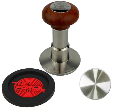 The Force Tamper-Automatic Impact Coffee Tamper Adjustable Const Pressure and Autoleveling Standard Set (53.00mm, Jelly)