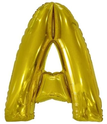 Amscan 9909576 9909576-Gold Buchstabe A SuperShape Folienballon-39, gold