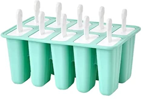 12 moldes para helados de silicona, sin BPA, reutilizables, fáciles de disolver, moldes para helados, fiestas, yogur, zumo, palitos