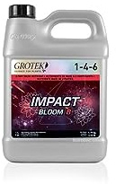 GROWMANIA Fertilizante Impact Bloom B de Grotek 1 L | Abono Fase Floración de Cultivos y Plantas | Crecimiento de Plantas, Tallos y Flores