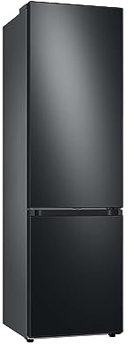Samsung Bespoke Kühl-Gefrier-Kombination, Kühlschrank mit Gefrierfach, 203 cm, 387 l Gesamtvolumen, 114 l Gefrierteil, AI Energy Mode, Black Steel, RL38C7B5BB1/EG